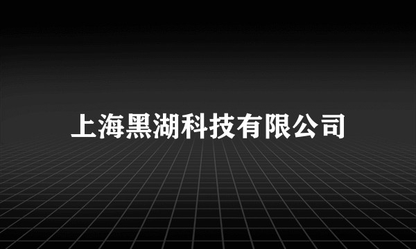 上海黑湖科技有限公司