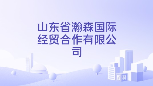 山东省瀚森国际经贸合作有限公司