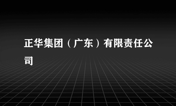 正华集团（广东）有限责任公司
