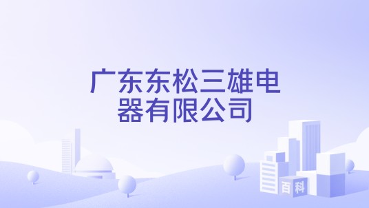 广东东松三雄电器有限公司