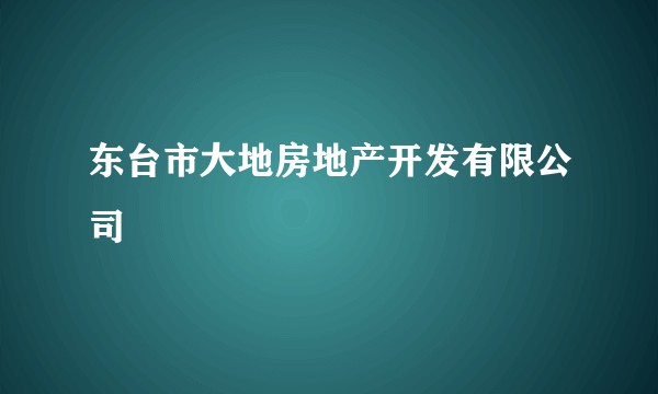 东台市大地房地产开发有限公司