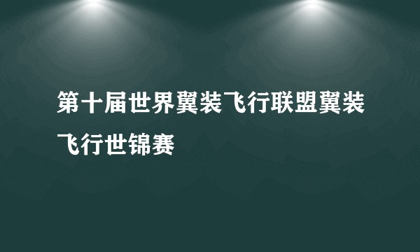 第十届世界翼装飞行联盟翼装飞行世锦赛