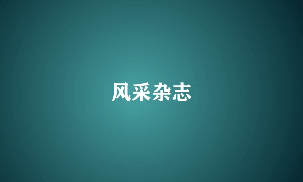 风采杂志