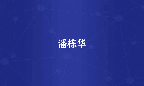 潘栋华