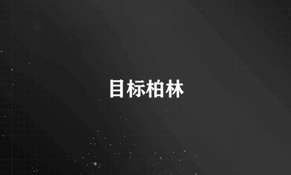 目标柏林