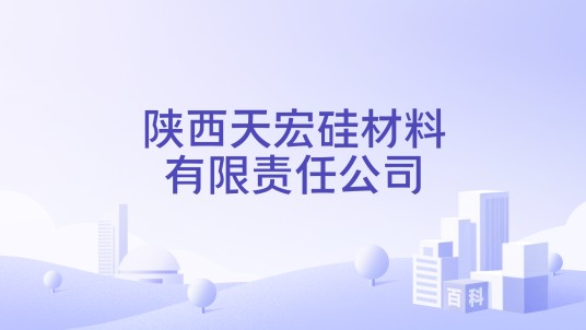 陕西天宏硅材料有限责任公司