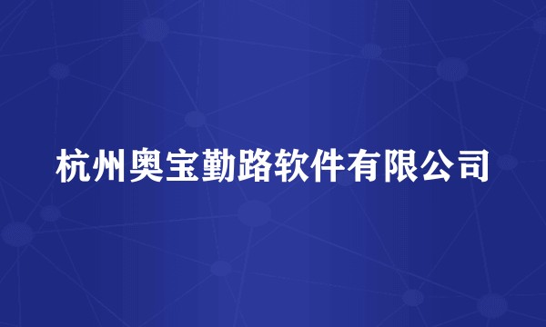 杭州奥宝勤路软件有限公司
