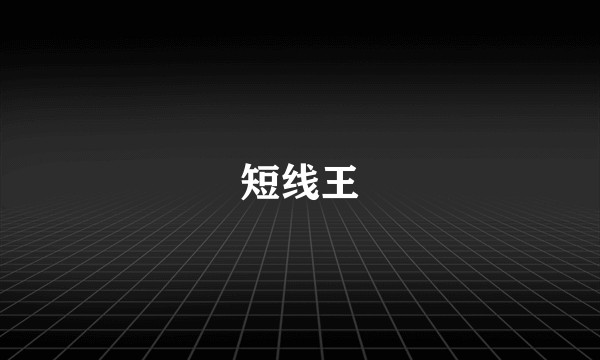 短线王