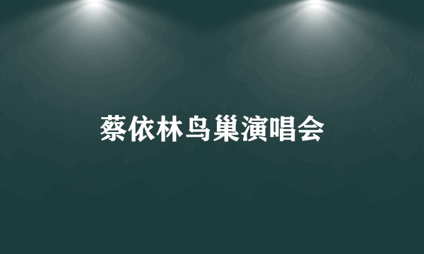 蔡依林鸟巢演唱会