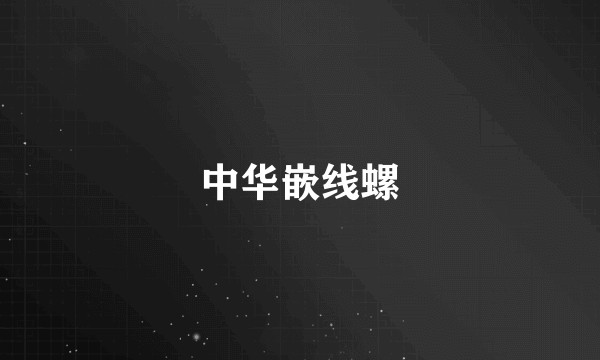 中华嵌线螺