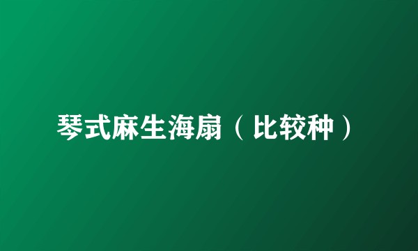 琴式麻生海扇（比较种）