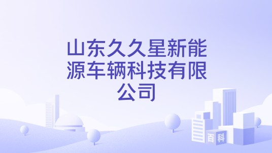 山东久久星新能源车辆科技有限公司