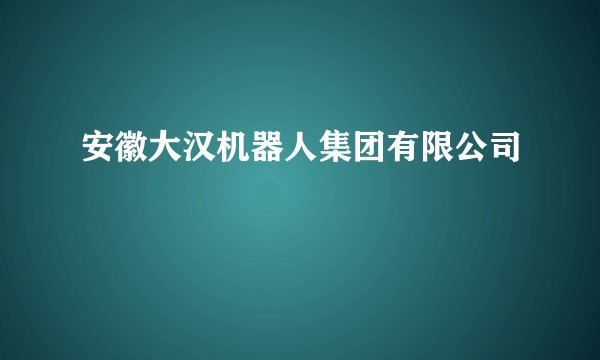 安徽大汉机器人集团有限公司