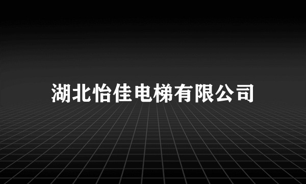 湖北怡佳电梯有限公司