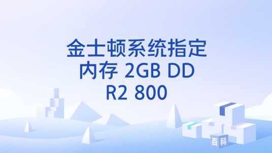 金士顿系统指定内存 2GB DDR2 800