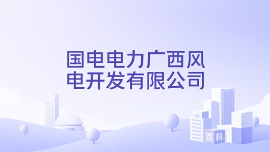 国电电力广西风电开发有限公司