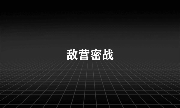 敌营密战