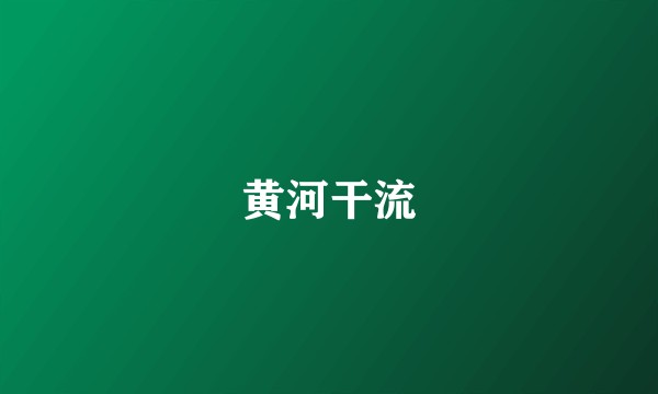 黄河干流