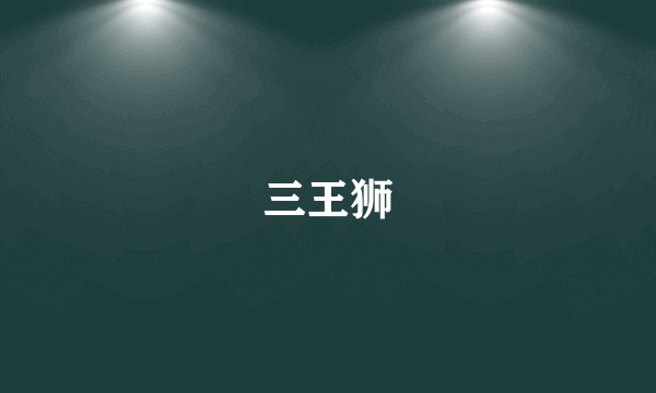 三王狮