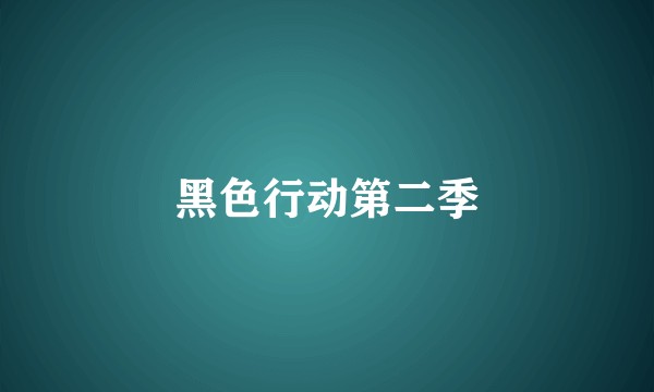 黑色行动第二季