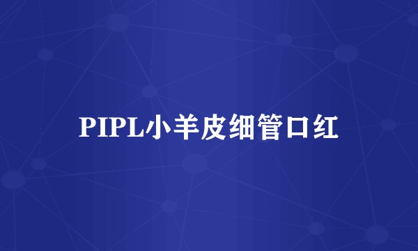 PIPL小羊皮细管口红