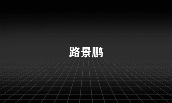 路景鹏