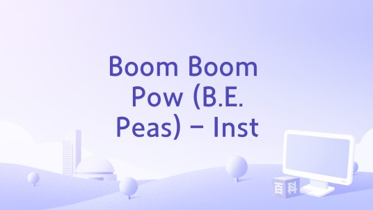 Boom Boom Pow (B.E.Peas) - Inst
