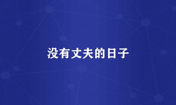 没有丈夫的日子