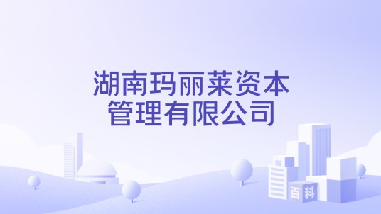 湖南玛丽莱资本管理有限公司