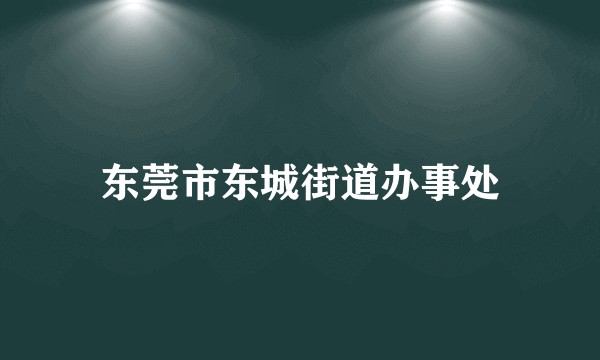 东莞市东城街道办事处