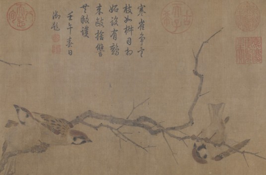寒雀图