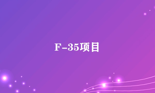 F-35项目