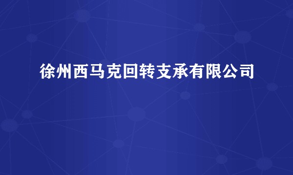 徐州西马克回转支承有限公司