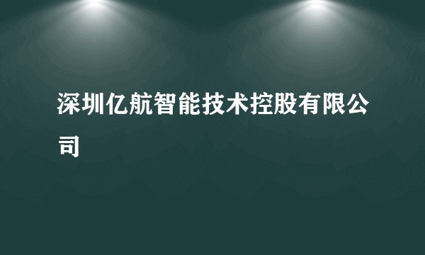 深圳亿航智能技术控股有限公司