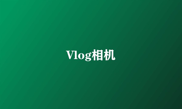 Vlog相机