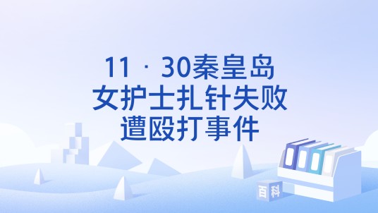 11·30秦皇岛女护士扎针失败遭殴打事件