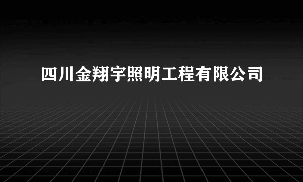 四川金翔宇照明工程有限公司