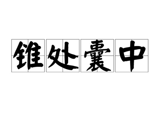 锥处囊中