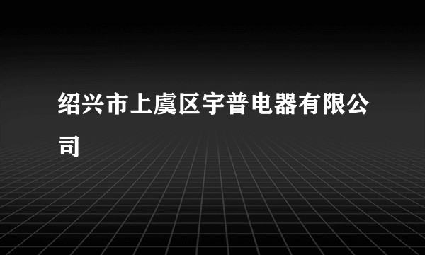 绍兴市上虞区宇普电器有限公司