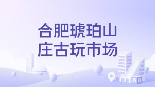 合肥琥珀山庄古玩市场