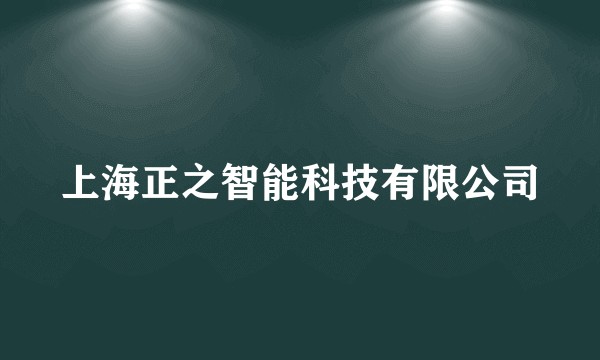 上海正之智能科技有限公司