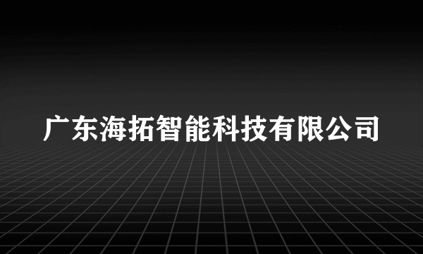 广东海拓智能科技有限公司