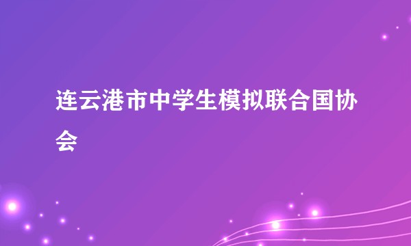 连云港市中学生模拟联合国协会