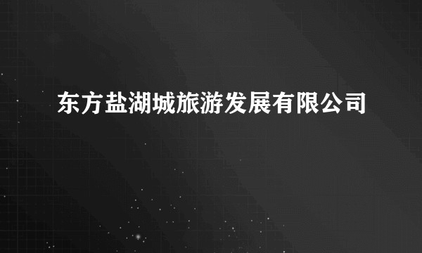东方盐湖城旅游发展有限公司