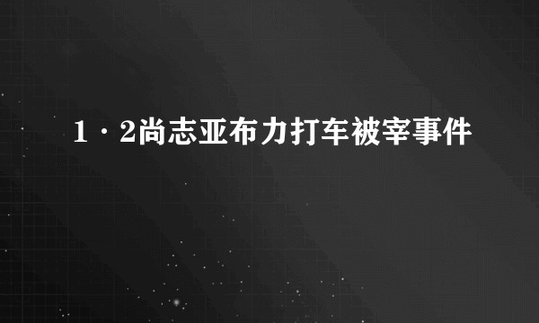 1·2尚志亚布力打车被宰事件
