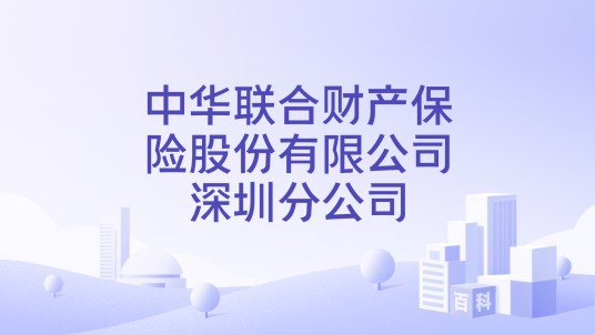 中华联合财产保险股份有限公司深圳分公司