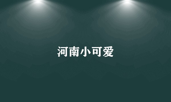 河南小可爱