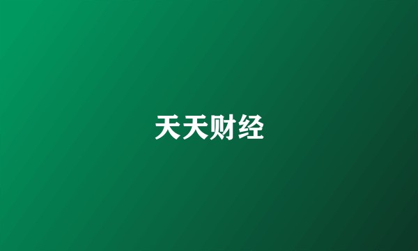 天天财经