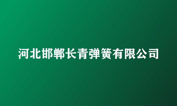 河北邯郸长青弹簧有限公司