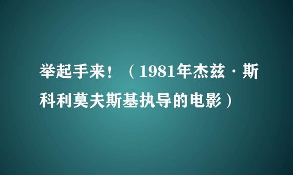 举起手来！（1981年杰兹·斯科利莫夫斯基执导的电影）